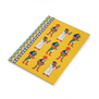 A yellow sketchbook featuring illustrations of the Egyptian gods Ra, Ptah and Thoth