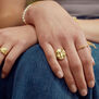 Moon face ring by Ottoman Hands